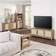 Manhattan Comfort Sheridan Nightstand from Engineered Wood in Natural - Set of 2