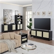 Manhattan Comfort Sheridan Bookcase Cabinet from Engineered Wood in Black
