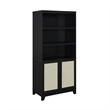 Manhattan Comfort Sheridan Bookcase Cabinet from Engineered Wood in Black