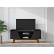 Manhattan Comfort Marcus 53.14 TV Stand from Engineered Wood in Matte Black
