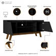 Manhattan Comfort Marcus 53.14 TV Stand from Engineered Wood in Matte Black