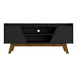 Manhattan Comfort Marcus 53.14 TV Stand from Engineered Wood in Matte Black
