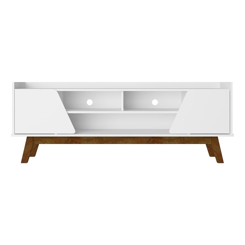 Manhattan Comfort Marcus 62.99 TV Stand from Engineered Wood in White
