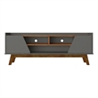 Manhattan Comfort Marcus 62.99 TV Stand from Engineered Wood in Gray and Nature