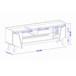 Manhattan Comfort Marcus 62.99 TV Stand from Engineered Wood in Rustic Brown