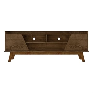 Manhattan Comfort Marcus 62.99 TV Stand from Engineered Wood in Rustic Brown