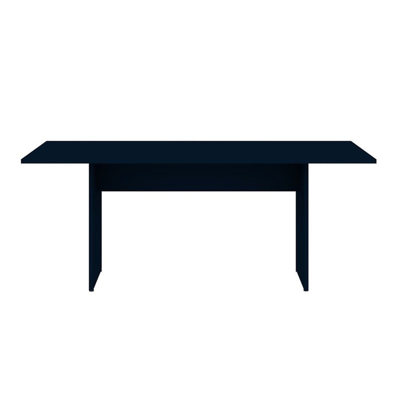 Manhattan Comfort NoMad 67.91 Dining Table from Engineered Wood in Midnight Blue