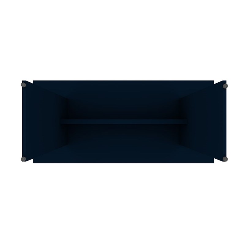 Manhattan Comfort NoMad 67.91 Dining Table from Engineered Wood in Midnight Blue