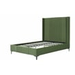 Manhattan Comfort Promenade Full-Size Bed made from Solid Wood in Moss Green
