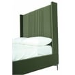 Manhattan Comfort Promenade Full-Size Bed made from Solid Wood in Moss Green