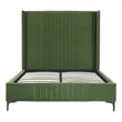 Manhattan Comfort Promenade Full-Size Bed made from Solid Wood in Moss Green