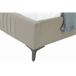 Manhattan Comfort Promenade Queen-Size Bed made from Solid Wood in Rustic Taupe