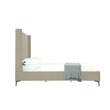 Manhattan Comfort Promenade Queen-Size Bed made from Solid Wood in Rustic Taupe