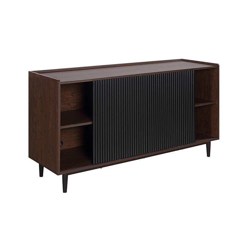 Duane Sideboard made from Engineered Wood in Dark Brown and Black
