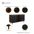 Duane Sideboard made from Engineered Wood in Dark Brown and Black