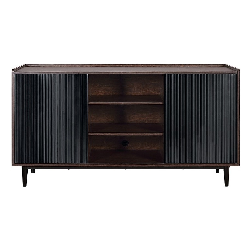 Duane Sideboard made from Engineered Wood in Dark Brown and Black