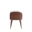 Reeva Dining Chair from Engineered Wood in Walnut and Cream- Set of 2