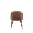 Reeva Dining Chair from Engineered Wood in Walnut and Camel - Set of 2