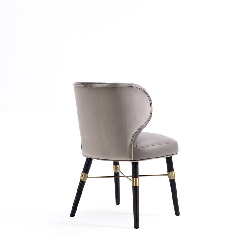 Strine Dining Chair in Dark Taupe - Set of 2