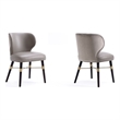 Strine Dining Chair in Dark Taupe - Set of 2