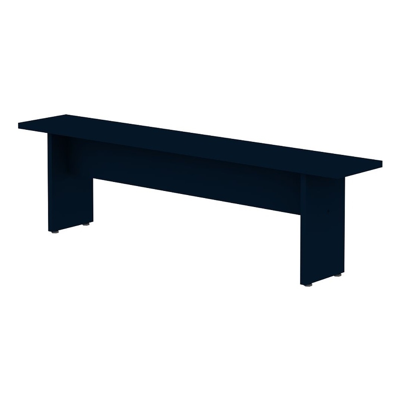 Manhattan Comfort NoMad 67.91 Dining Bench from Engineered Wood in Blue