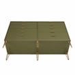 DUMBO 10-Drawer Double Tall Dresser from Engineered Wood in Olive Green