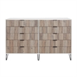 DUMBO 10-Drawer Double Tall Dresser from Engineered Wood in Multi-Color