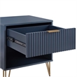 2-Piece DUMBO Standard 3-Drawer Dresser and DUMBO 1.0 Nightstand in Blue