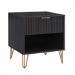 2-Piece DUMBO Standard 3-Drawer Dresser and DUMBO 1.0 Nightstand in Black