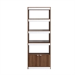 Manhattan Comfort Ratzer Bookcase from Engineered Wood in Brown and White