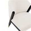 Manhattan Comfort Ola Dining Chair with Solid Wood Frame in Cream - Set of 2