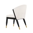 Manhattan Comfort Ola Dining Chair with Solid Wood Frame in Cream - Set of 2