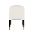 Manhattan Comfort Ola Dining Chair with Solid Wood Frame in Cream - Set of 2