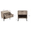 2-Piece DUMBO Standard 3-Drawer Dresser and DUMBO 1.0 Nightstand in Light Gray