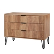 2-Piece DUMBO Standard 3-Drawer Dresser and DUMBO 1.0 Nightstand in Golden Brown