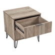 2-Piece DUMBO Standard 3-Drawer Dresser and DUMBO 2.0 Nightstand in Light Grey