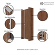 Manhattan Comfort Ratzer Storage Cabinet from Engineered Wood in Brown and White