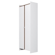 Manhattan Comfort Ratzer Storage Cabinet from Engineered Wood in White and Brown