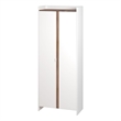 Manhattan Comfort Ratzer Storage Cabinet from Engineered Wood in White and Brown