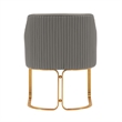 Manhattan Comfort Raya Dining Armchair with Solid Wood Frame in Taupe- Set of 2