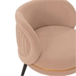 Manhattan Comfort Kaya Dining Chair with Solid Wood Frame in Cream - Set of 2
