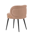 Manhattan Comfort Kaya Dining Chair with Solid Wood Frame in Cream - Set of 2