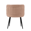 Manhattan Comfort Kaya Dining Chair with Solid Wood Frame in Cream - Set of 2