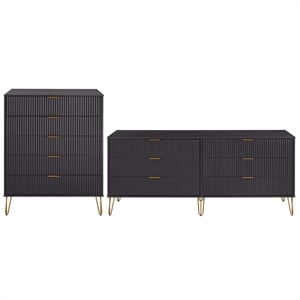 2-piece dumbo  5-drawer tall dresser and dumbo 6-drawer double low dresser