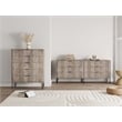 2-Piece DUMBO 5-Drawer Tall Dresser & DUMBO 6-Drawer Double Low Dresser in Gray