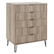 2-Piece DUMBO 5-Drawer Tall Dresser & DUMBO 6-Drawer Double Low Dresser in Gray