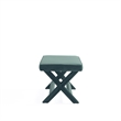 Manhattan Comfort Abigail Double Ottoman Bench with Solid Wood Frame in Green