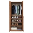 Manhattan Comfort Lee Wardrobe Closet 3.0 from Engineered Wood in Golden Brown