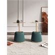 Manhattan Comfort Anderson End Table 1.0 with Steel Frame in Green - Set of 2