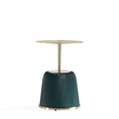Manhattan Comfort Anderson End Table 1.0 with Steel Frame in Green - Set of 2